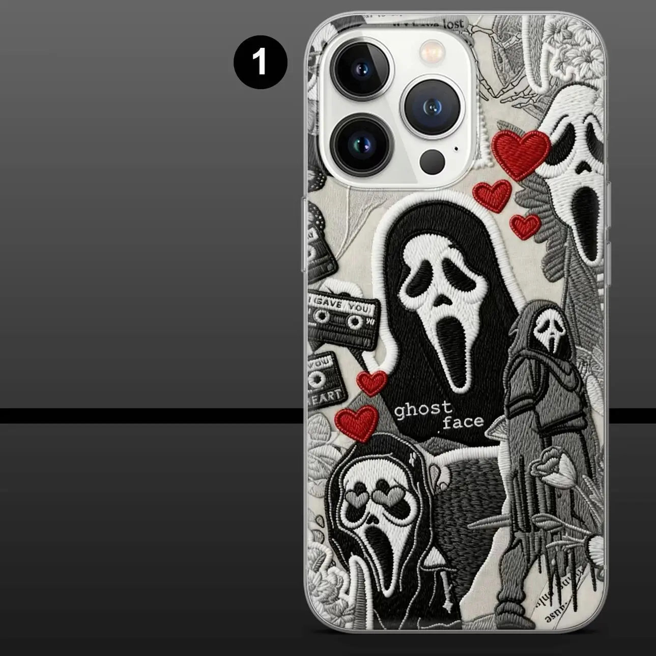 Scream Phone Case Horror Scary Movie Ghostface Compatible with Iphone X, 11, 12, 13, 14, 15, 16, 17 & Samsung