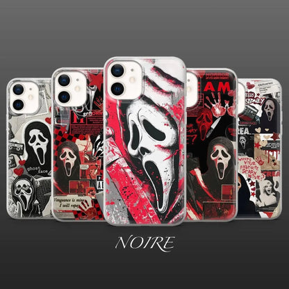 Scream Phone Case Horror Scary Movie Ghostface Compatible with Iphone X, 11, 12, 13, 14, 15, 16, 17 & Samsung