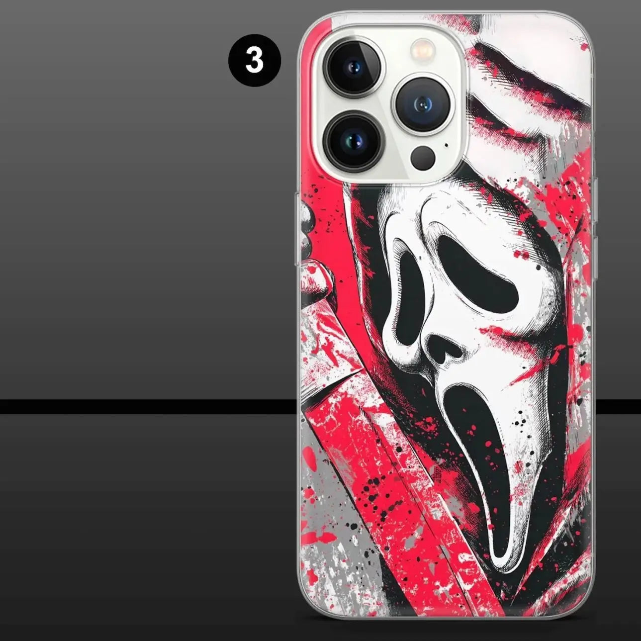 Scream Phone Case Horror Scary Movie Ghostface Compatible with Iphone X, 11, 12, 13, 14, 15, 16, 17 & Samsung