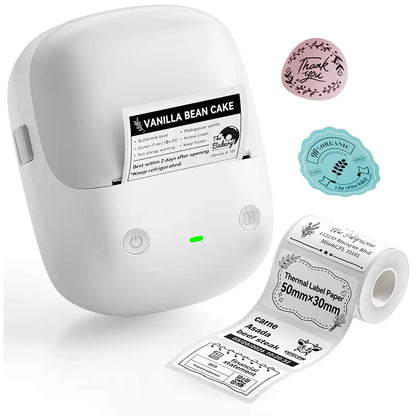 NIIMBOT B2 Label Maker Machine with Tape, Portable Bluetooth 2Inch Label Printer with Multiple Templates, Thermal Labeler for Home Kitchen Office Coffee Shop Bakery Organization,Back to School,Back to School Haul