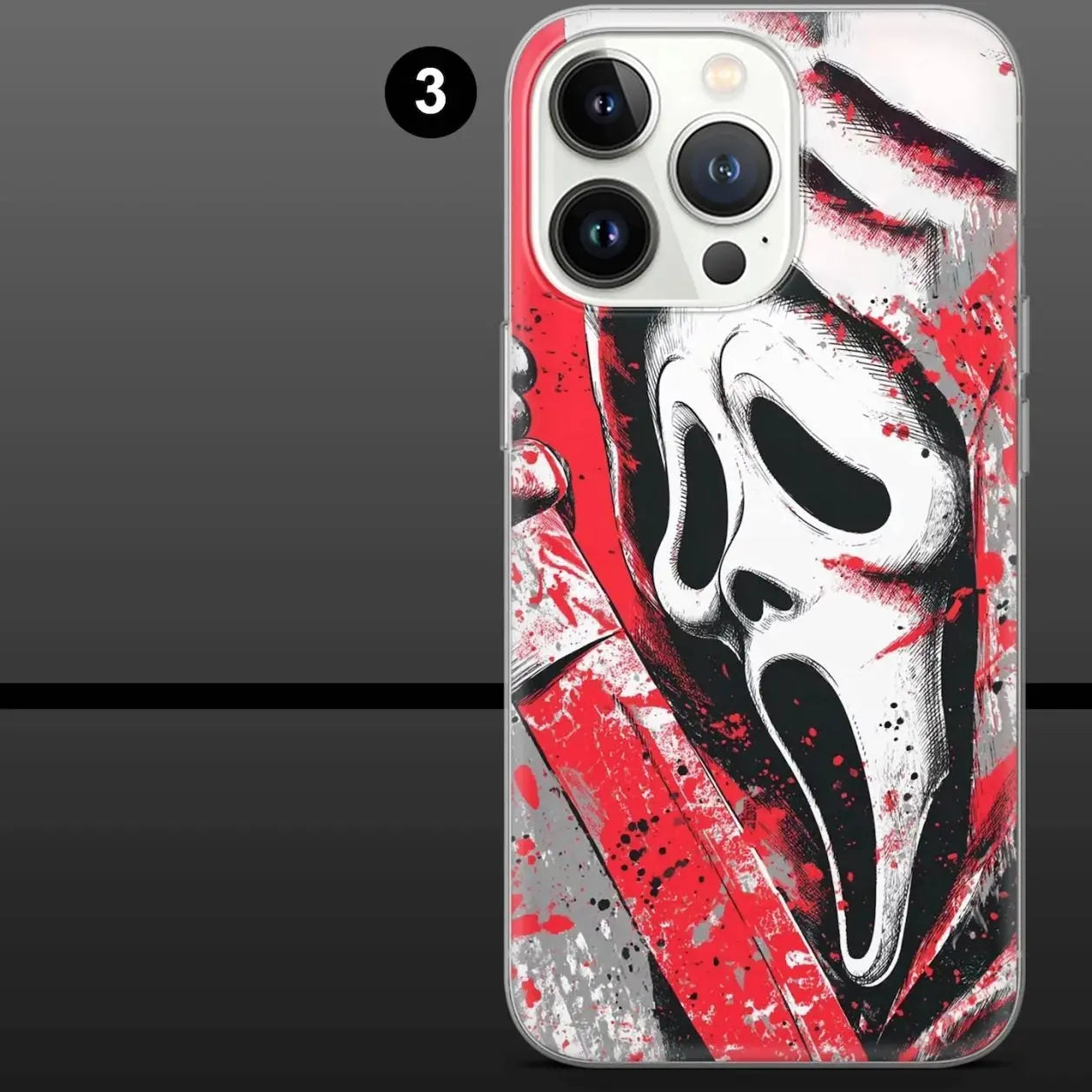 Scream Phone Case Horror Scary Movie Ghostface Compatible with Iphone X, 11, 12, 13, 14, 15, 16, 17 & Samsung