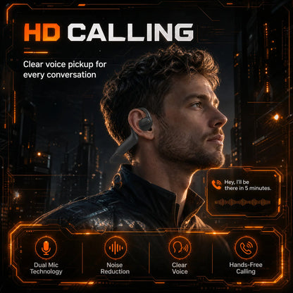 ASUS Adol OWS-G206 On-Ear Wireless Bluetooth Headset - Audio Device with 8MP EIS Stabilized Camera, First-Person Perspective, Waterproof Headphones