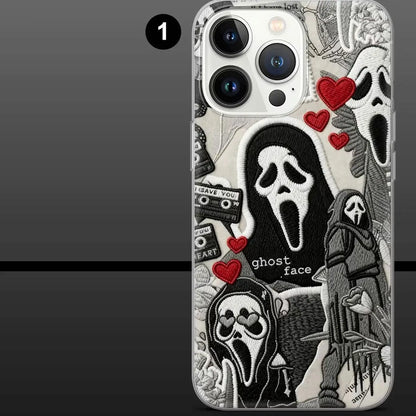 Scream Phone Case Horror Scary Movie Ghostface Compatible with Iphone X, 11, 12, 13, 14, 15, 16, 17 & Samsung